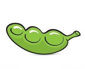 手绘黄豆