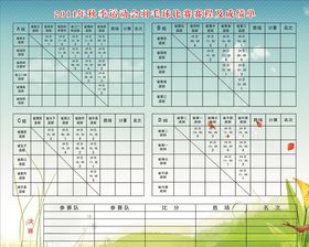羽毛球比赛评分栏