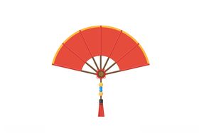 国潮中国风扇子