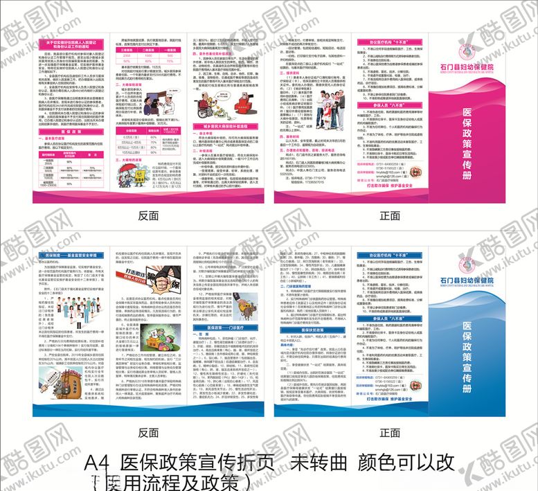 编号：99467309241058107529【酷图网】源文件下载-医保政策三折页