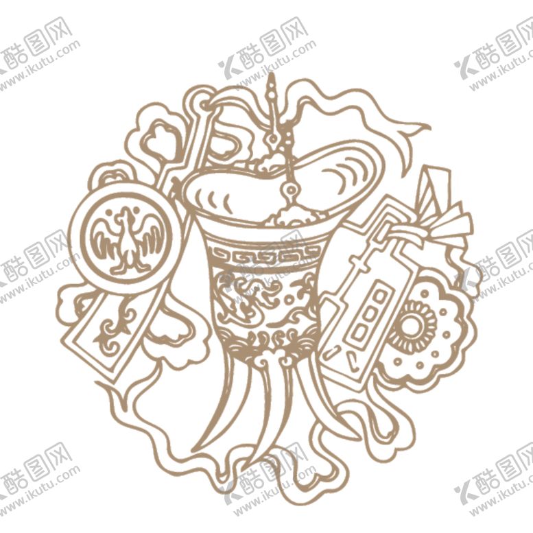 编号：87579410091210027244【酷图网】源文件下载-中国古典神兽图案