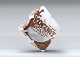 酸奶杯包装效果图样机