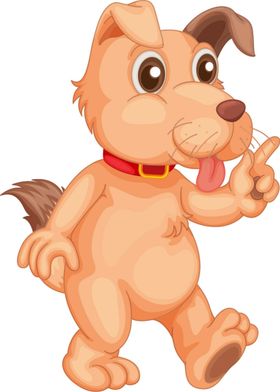 狗狗可爱卡通小