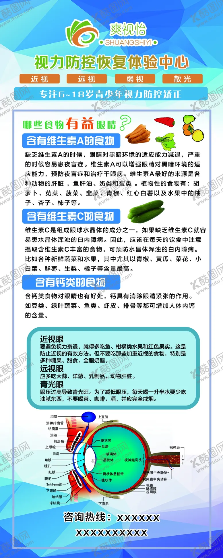 编号：80181604172112155729【酷图网】源文件下载-保护视力展架