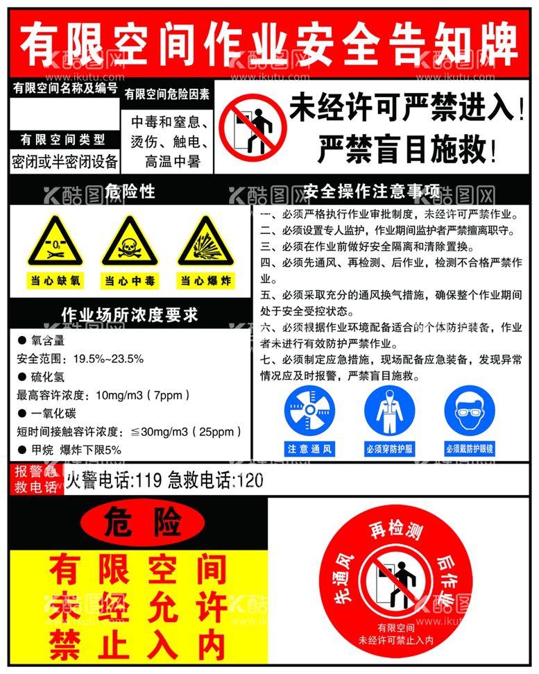 编号：37744312130801127326【酷图网】源文件下载-有限空间作业安全高火字旁