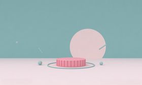 C4D海报场景建模渲染