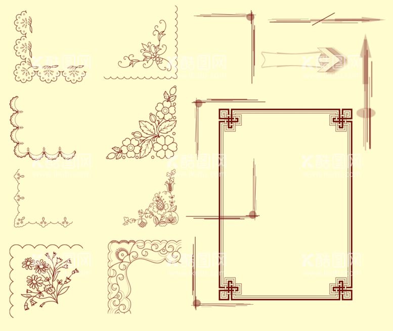 编号：15759512080551413840【酷图网】源文件下载-花纹边框