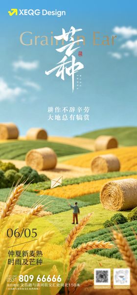 芒种节气海报