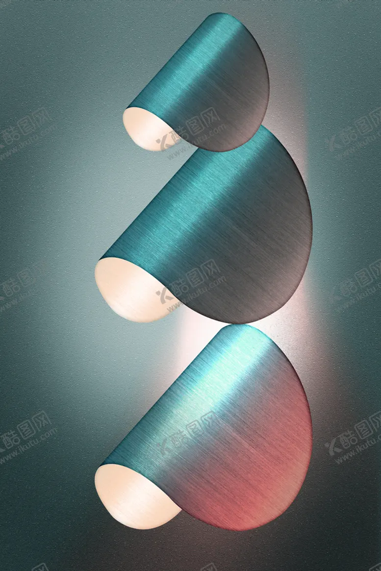 编号：45286909290234292751【酷图网】源文件下载-立体时尚灯饰开关挂画装饰画