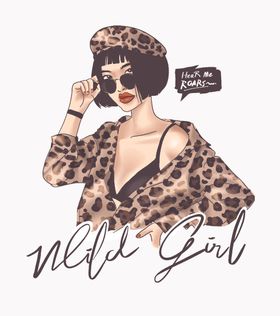 豹纹 女孩