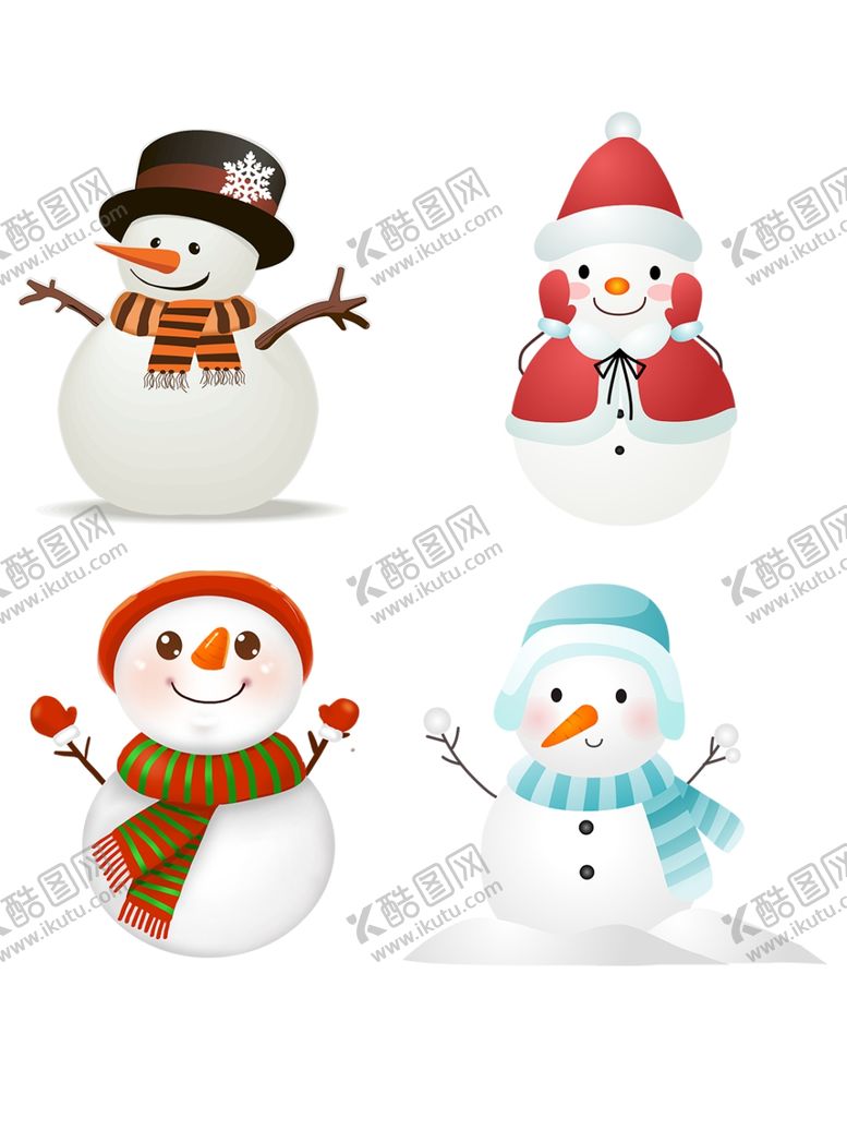 编号：23135805130400144762【酷图网】源文件下载-圣诞节冬季雪人素材