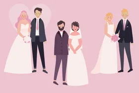 新郎新娘礼服婚姻结婚爱情