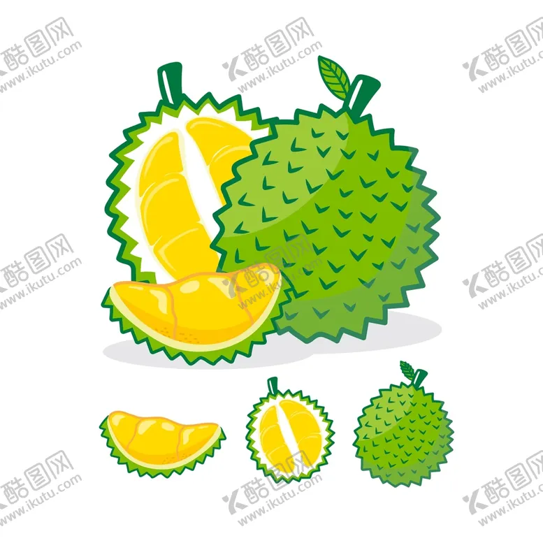 编号：50732609170207211923【酷图网】源文件下载-卡通榴莲