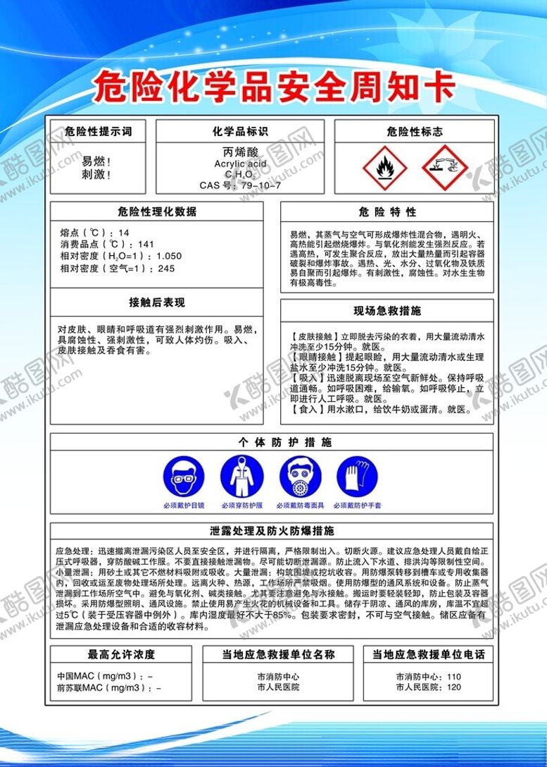 编号：45246502161841227117【酷图网】源文件下载-安全周知卡