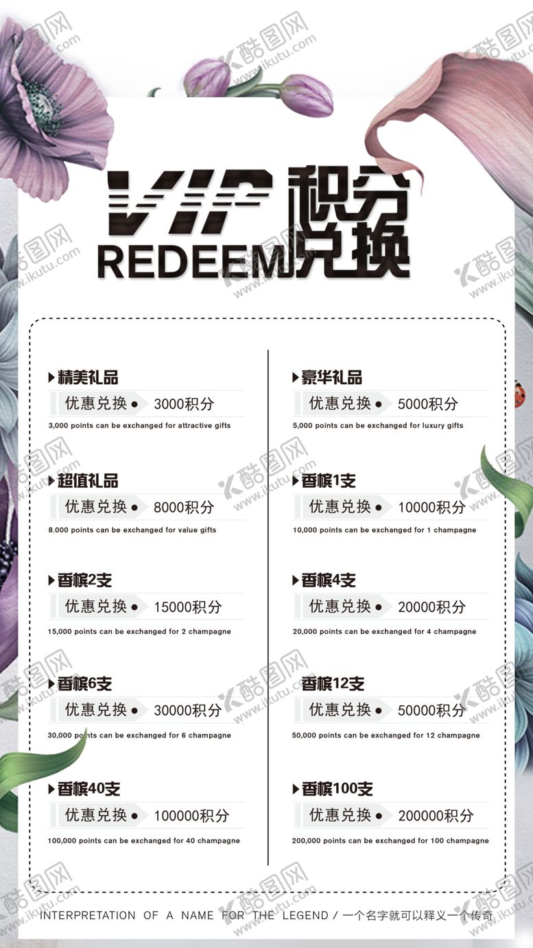 编号：56187110211900166696【酷图网】源文件下载-VIP会员积分兑换海报