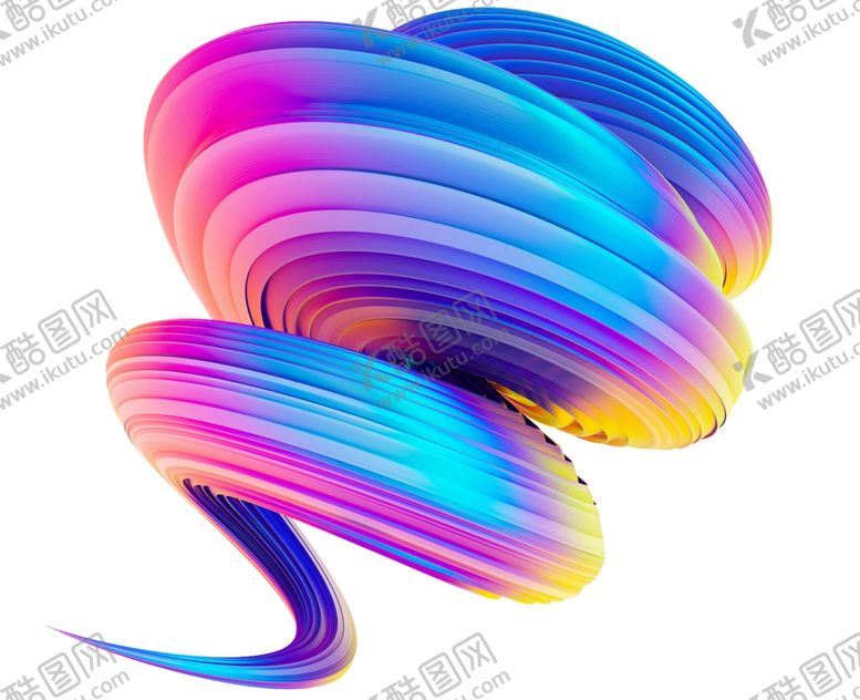 编号：47937806300952288118【酷图网】源文件下载-彩带彩虹滑梯绸缎地产