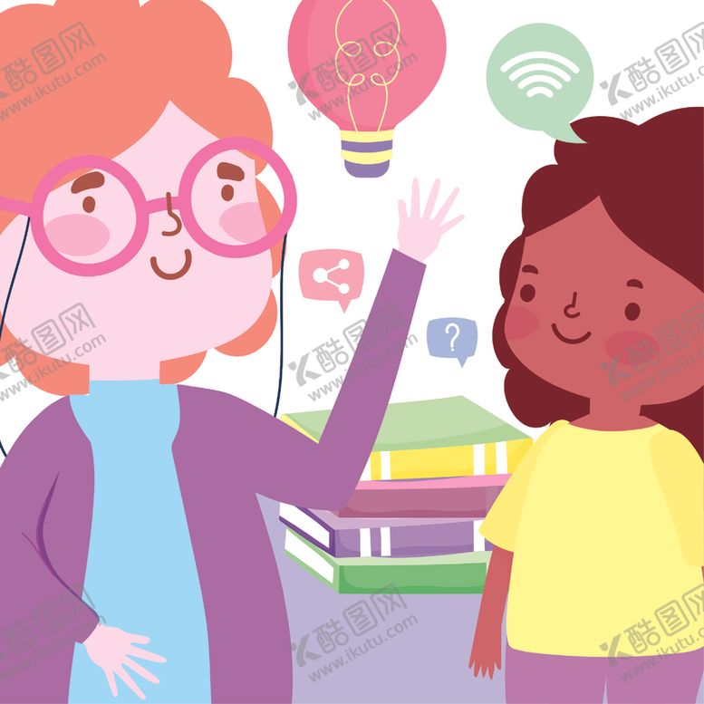 编号：76185109110504037618【酷图网】源文件下载-手绘可爱女生