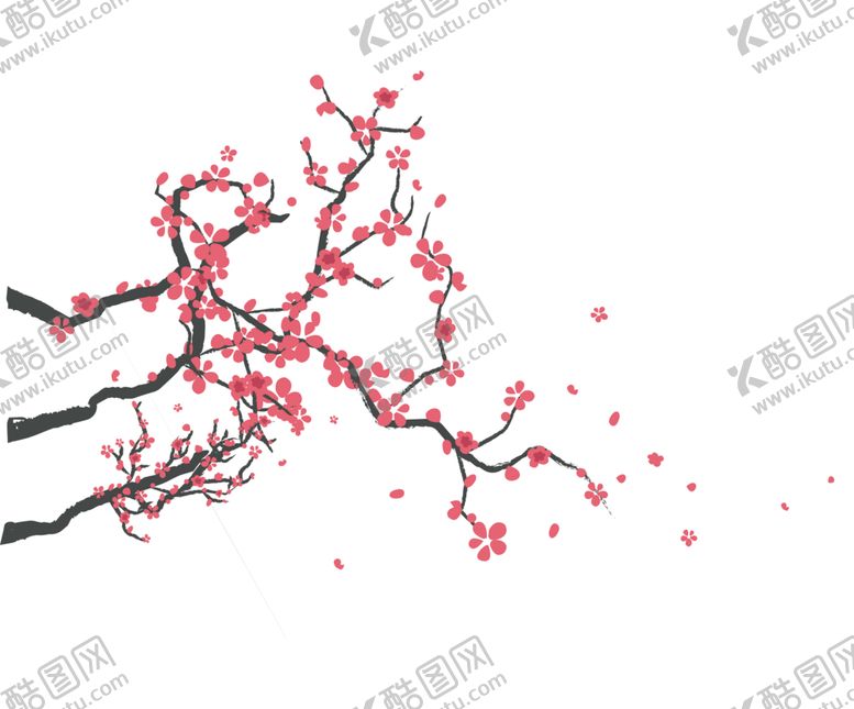 编号：45698602150039121102【酷图网】源文件下载- 手绘粉色樱花免扣素材图片 