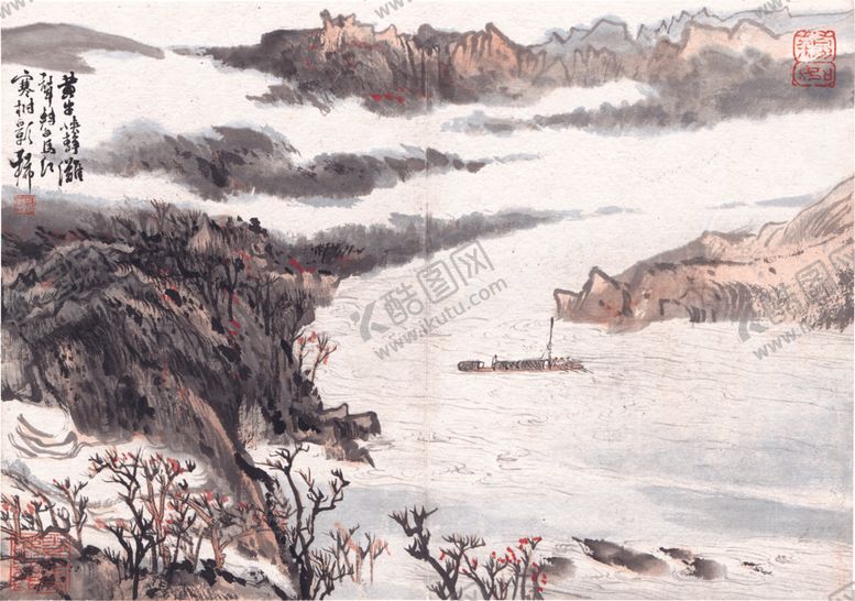 编号：21367705142128592918【酷图网】源文件下载-水墨山水国画风景