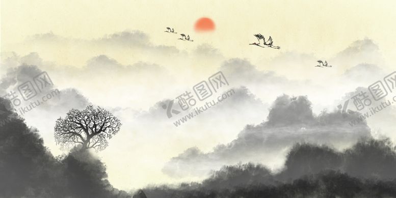 编号：75064006142213038487【酷图网】源文件下载-水墨山水