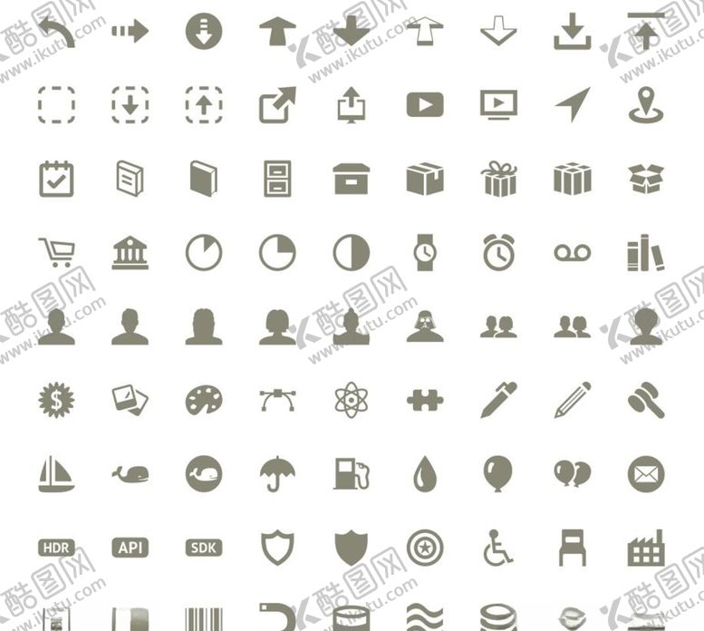 编号：68017010010614058522【酷图网】源文件下载-办公图标