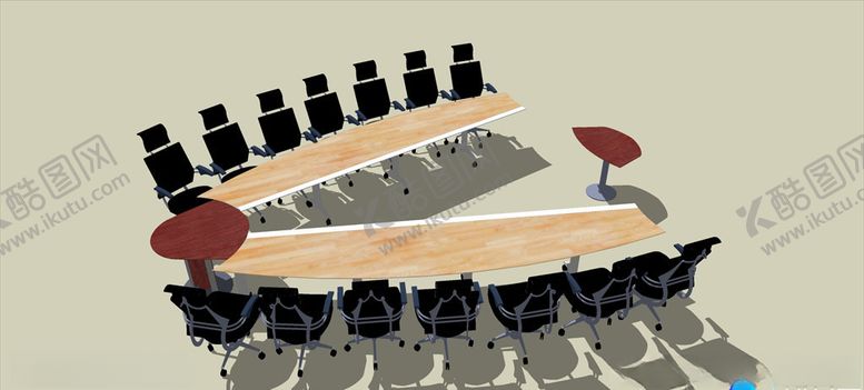 编号：20055509220841006900【酷图网】源文件下载-SU会议桌模型