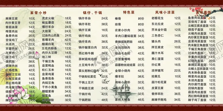 编号：79265204171759366351【酷图网】源文件下载-菜单