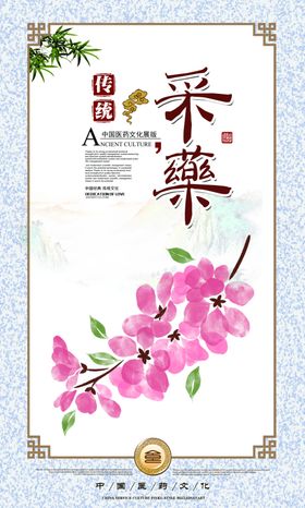 水墨大气中医文化成套展板