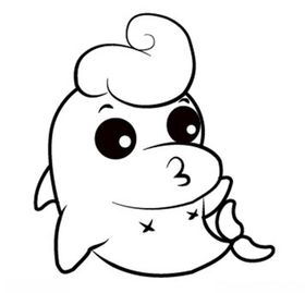 可爱小海豚小金鱼小动物