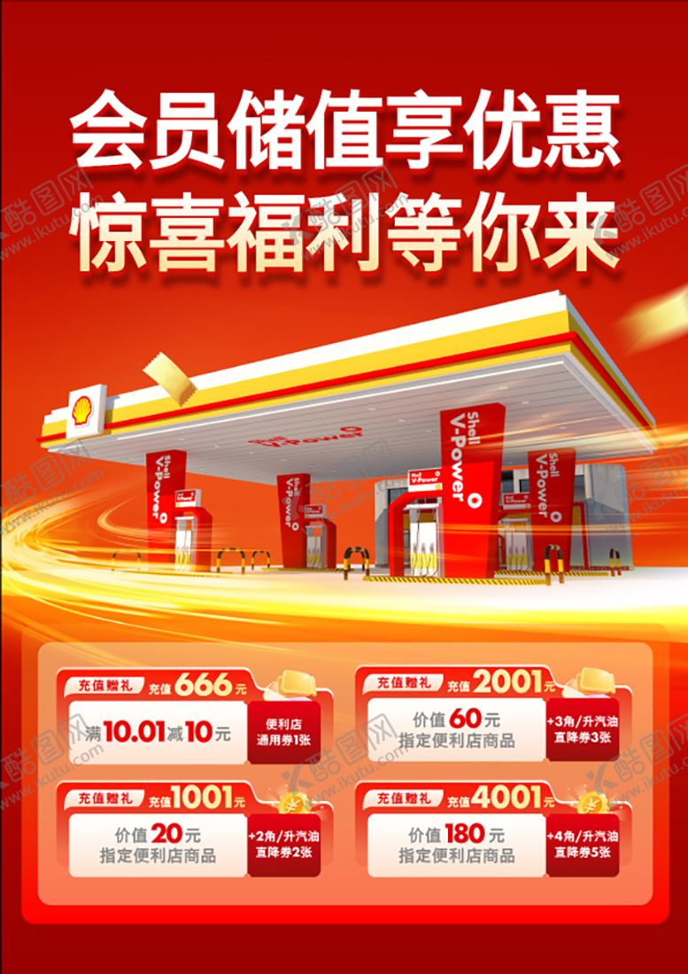 编号：76757504301256449903【酷图网】源文件下载-加油站促销喜庆海报