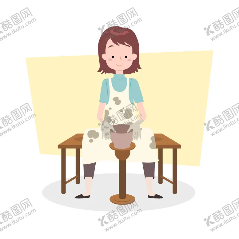 编号：82940609130005421826【酷图网】源文件下载-制作陶器