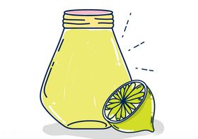 果汁饮料手绘
