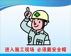 卡通警示牌