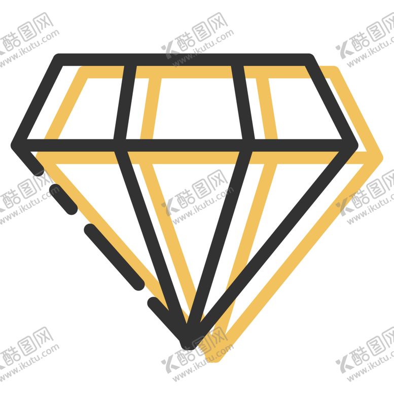 编号：74421409201240431671【酷图网】源文件下载-手绘钻石宝石水晶珠宝免扣素材