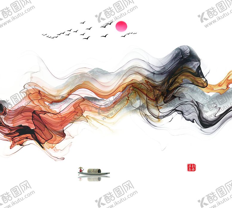 编号：06318909171446033215【酷图网】源文件下载-水墨画 山水画