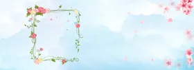 森系植物清新背景