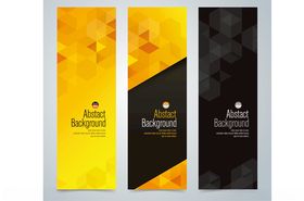 时尚竖版横幅设计模板