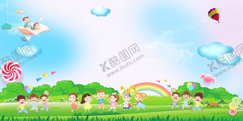 编号：33763410100445439015【酷图网】源文件下载-幼儿园卡通背景
