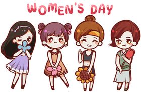 卡通女孩