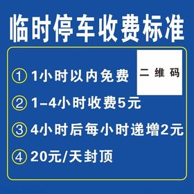 临时停车泊位机动车停放服务收费