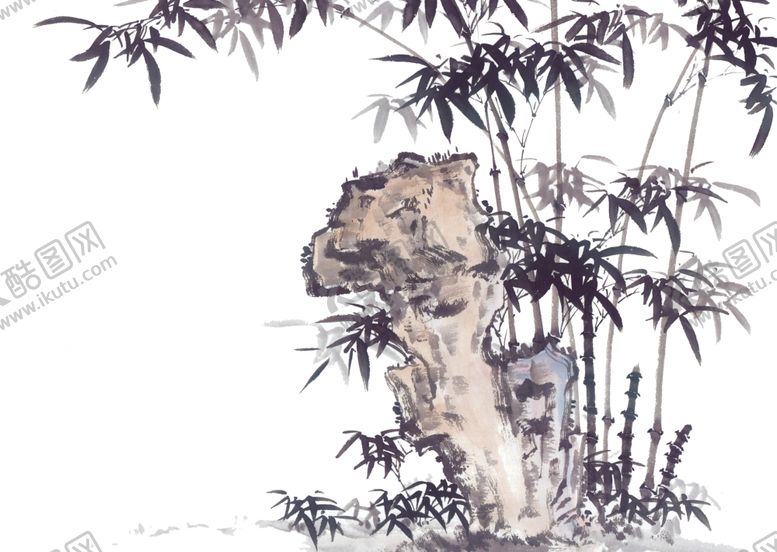 编号：58081809192001088700【酷图网】源文件下载-水墨竹子