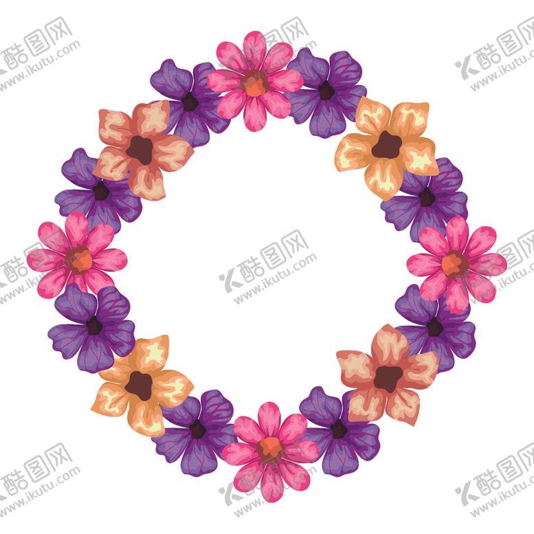 编号：51534704302250168520【酷图网】源文件下载-矢量手绘花朵
