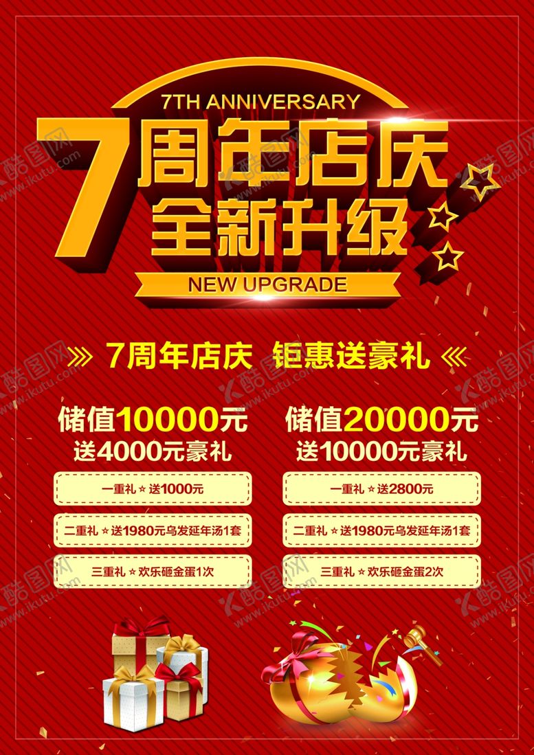编号：14512707032249041823【酷图网】源文件下载-周年庆店庆单页宣传页海报