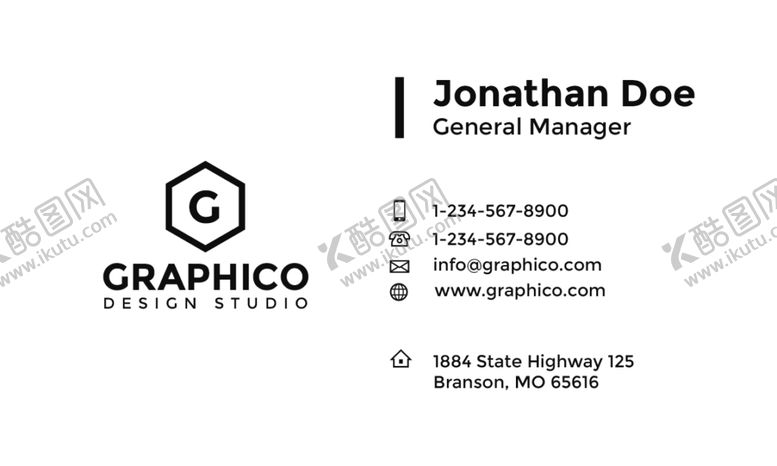 编号：84465509200533026863【酷图网】源文件下载-时尚名片