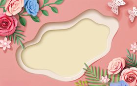 鲜花背景化妆品背景广告底图