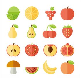 矢量水果元素素材