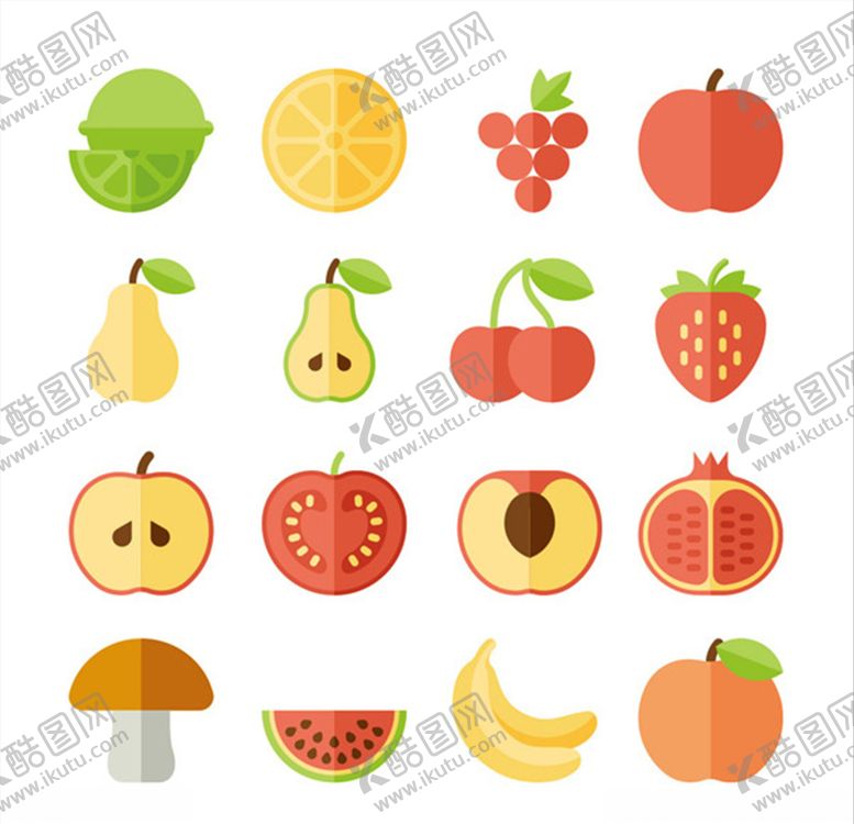 编号：62330710301753335691【酷图网】源文件下载-矢量水果元素素材