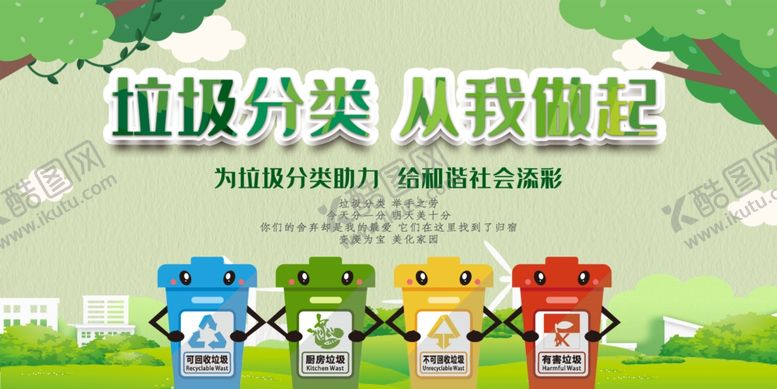 编号：54542907130607294489【酷图网】源文件下载-垃圾分类