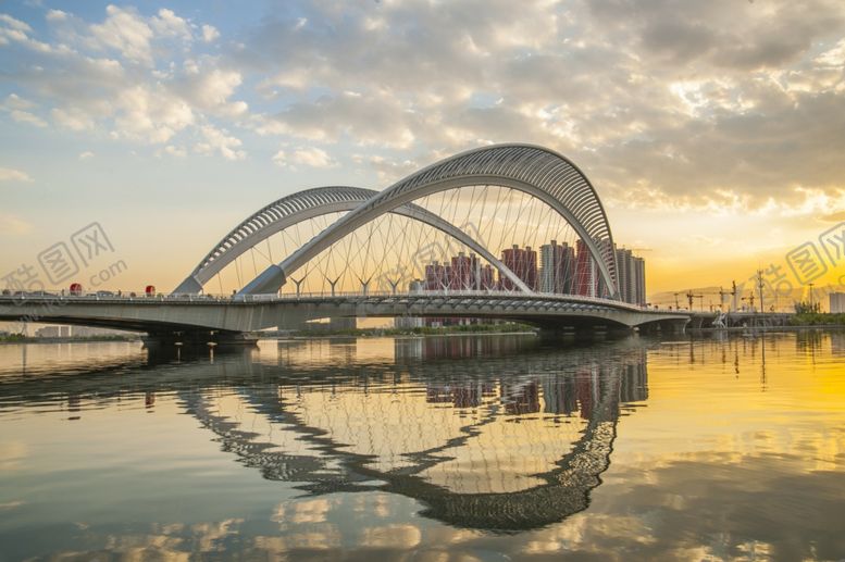 编号：37847411021159045260【酷图网】源文件下载-太原南中环桥黄昏