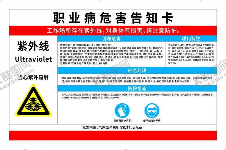 编号：47851501131303315268【酷图网】源文件下载-职业危害告知卡